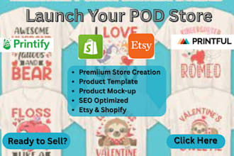 do print on demand etsy shopify printful printify and seo boost