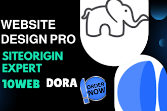 build branded website with siteorigin 10web and dora ai wordpress divi elementor