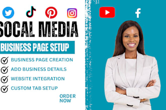 setup facebook business page instagram youtube social media accounts