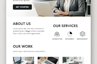 a stunning business website on hostinger or godaddy
