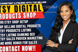 do etsy store creation, etsy SEO listings, etsy digital product, etsy shop setup