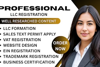 professionally form your llc, register ein, and handle business compliance