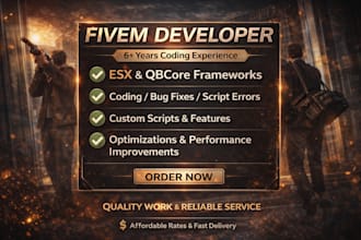 fix bugs or script errors in your fivem server
