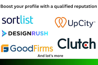 manage your clutch and goodfirms profiles improve your upcity profile