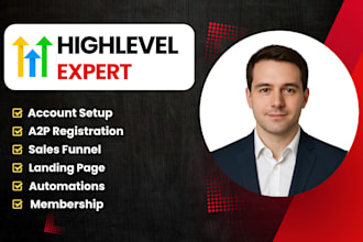 be your gohighlevel expert for go high level sales funnel, landng page ghl va