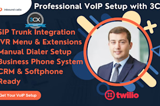install and configure your full 3cx phone system with sip trunk