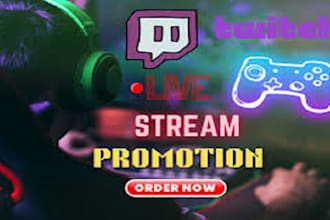 promote your twitch channel to real and active viewers