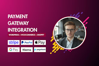 integrate payment gateway API paypal stripe google apple pay in wordpress, wix