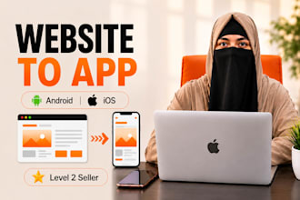 convert your website into android and ios app