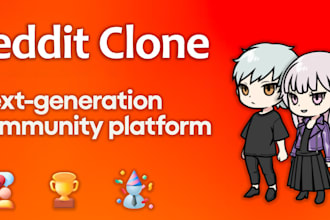 create a complete reddit style community website