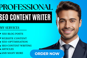 be your SEO website content writer, blog post and article writer