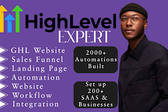 setup gohighlevel landing page gohighlevel sales funnel, automation, ghl website
