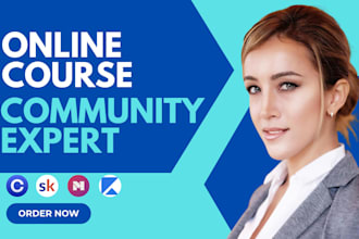 setup circle so community, skool community kajabi online course landing page