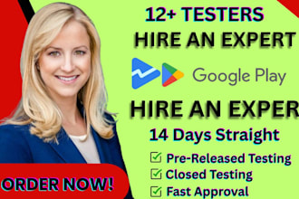 provide 12 testers or 20 testers on google play console for closed testing