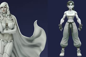 sculpt 3d bjd 3d doll toy design 3d articulated model action figure for printing
