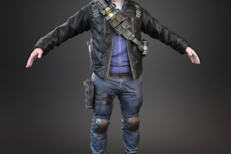 smooth rig 3d realistic character, nsfw, pbr texture, ue5 rig, topology, iclone8