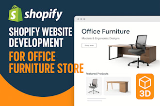 shopify office furniture store setup office furniture store 3d shopify ecommerce