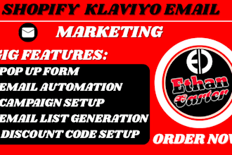 do shopify klaviyo email marketing flows pop up campaign automation
