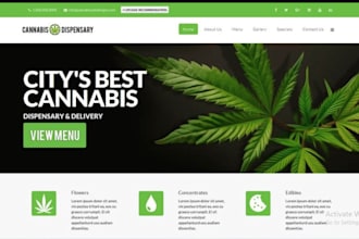 create premium cannabis, cbd, weed, hemp ecommerce website