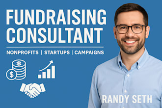 be your fundraising consultant to help you raise funds