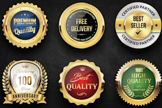 create a badge, label, patch design, stamp, emblem, and retro vintage logo