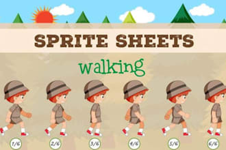 pixel sprite, 2d sprite sheet, pixel fnf sprite,rpg maker mz, sprite animation