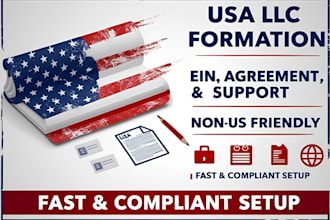 form your US llc UK ltd  and ein , 1120,5472 1040 ss4 filings