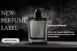do create luxury perfume packaging, logo, cosmetic label design, or 3d model