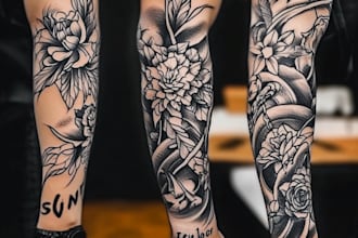 create custom tattoo design, tattoo sleeve
