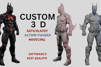 do articulated action figure 3d articulated model action figure for 3d printing