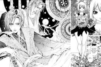 draw manga illustration, nsfw manga page, storyboard, anime art
