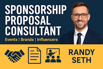 be your sponsorship proposal consultant to secure  deals