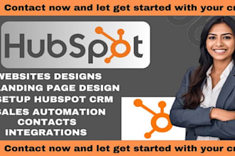 create hubspot crm webflow landing page wordpress website integration b2b leads