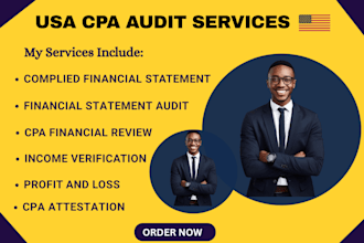 audit and review financial statement, sign CPA letter mortgage letter