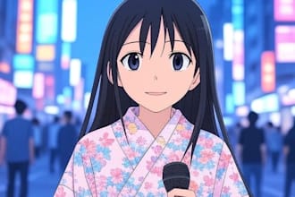 perform original japanese anime style voice, perfect for anime or game song