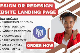 design products page redesign website landing page bigcommerce, carrd co
