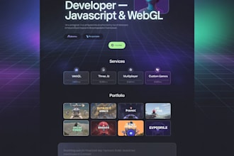 design 2d javascript, html game for website