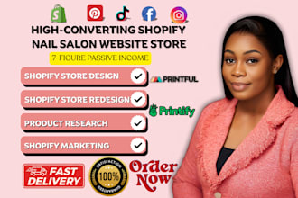 shopify nail salon website design shopify ecommerce for beauty store nail theme