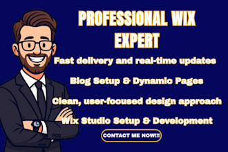 build redesign design develop wix website wix studio velo code blog site