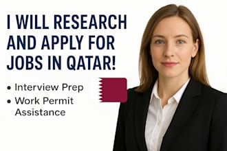 draft your qatar job resume, assist with applications, visa, and interview prep