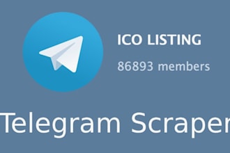 setup automated telegram scraper bot , scraper bot, telegram group scraping