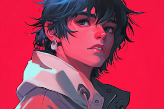 do  illustrate anything in dark manga anime art style