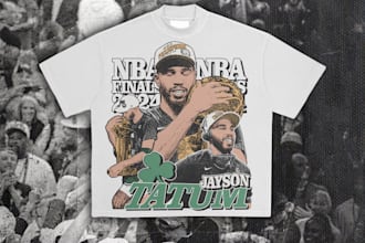 create a nba bootleg t shirt design
