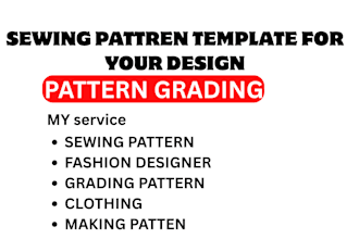 create sewing pattern, fashion design, undefined,making pattern, graging pattern