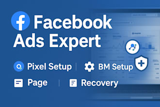 fix facebook ad issues and setup page and business manager