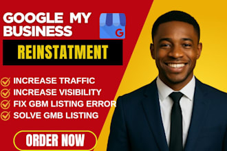 setup, reinstate suspended google my business profile, gmb profile verification