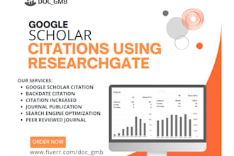 backdate citation and increase google scholar citations using researchgate