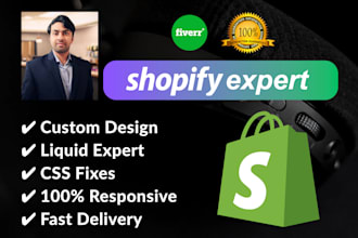 do shopify theme customization with liquid coding, fix website css, custom store