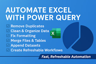 automate, clean, and merge excel data using power query