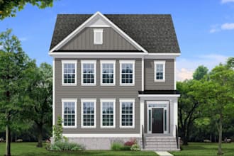 renovate small house luxury render,3d floor plan model,exterior architect revit